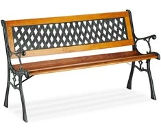 Relaxdays Sodo suoliukas, 73x125x52 cm, ruda