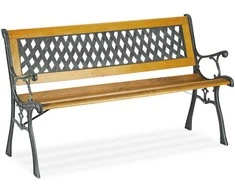 Relaxdays Sodo suoliukas, 73x125x52 cm, Natūralios spalvos, Žalia