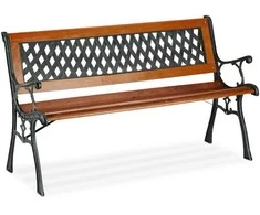 Relaxdays Sodo suoliukas, 73x125x52.5 cm, ruda, žalia