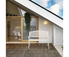 Relaxdays Sodo suoliukas, 83x103x64 cm, baltas