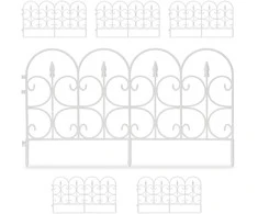 Relaxdays Sodo tvora, 39x66x0,7 cm, juoda/balta, plastikas