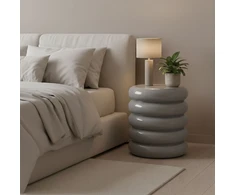 Relaxdays Šoninis staliukas ir taburetė Bubble