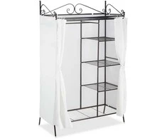 Relaxdays Spinta, metalas, 172x105x45 cm, juoda