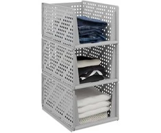 Relaxdays Spintelių organizavimo dėžės, 13x33,5x43,5 cm, plastikas