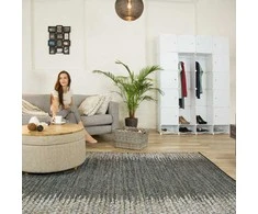 Relaxdays Spintos sistema, 198x145x36.5 cm, juoda