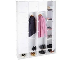 Relaxdays Spintos sistema, 198x145x36.5 cm, juoda