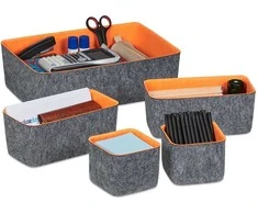 Relaxdays Stalčiaus organizatorių rinkinys, 37,5x26,5x11,5 cm, pilka