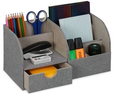 Relaxdays Stalinis organizatorius, 14.5x28x14.5 cm, pilka