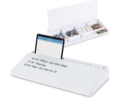 Relaxdays Stalinis organizatorius 5,5x40x18 cm baltas