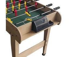 Relaxdays Stalo futbolo stalas 78x122x61 cm natūralus