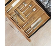 Relaxdays Išplečiamas stalo įrankių dėklas 8 skyriai
