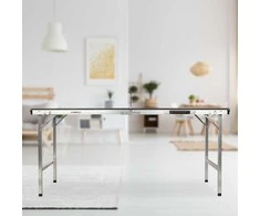 Relaxdays Stalo teniso stalas, sulankstomas, 67,5x151x67,5 cm