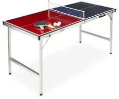 Relaxdays Stalo teniso stalas, sulankstomas, 67,5x151x67,5 cm
