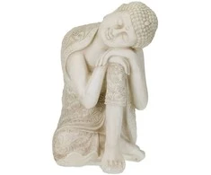 Relaxdays Statula, Buda, 61x40.5x38 cm, Balta