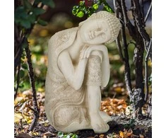 Relaxdays Statula, Buda, 61x40.5x38 cm, Balta