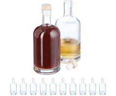 Relaxdays 12 stiklinių butelių rinkinys 500 ml