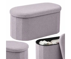 Relaxdays Su audiniu Teddy apmušta suoliukas