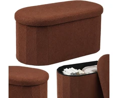 Relaxdays Su audiniu Teddy aptrauktas suoliukas