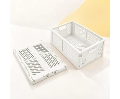 Relaxdays Sudedamos laikymo dėžės, 4 vnt. rinkinys, 12 x 29 x 21 cm, plastikas