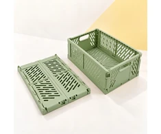 Relaxdays Sudedamos laikymo dėžės, 4 vnt. rinkinys, plastikinės, 12 x 29 x 21 cm