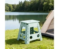 Relaxdays Sulankstoma taburetė 39,5x38,5x32 cm balta, plastikas