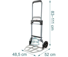 Relaxdays Sulankstomas krovininis vežimėlis 120 kg