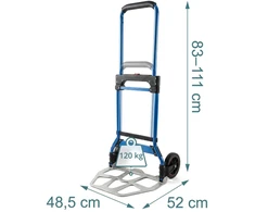 Relaxdays Sulankstomas maišų vežimėlis 120 kg