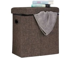 Relaxdays Sulankstomas pufas, 49,5x46x25,5 cm