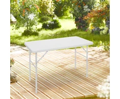 Relaxdays Sulankstomas sodo stalas, 74x80x80 cm