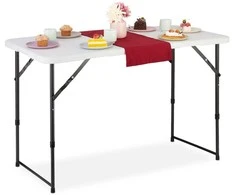 Relaxdays Sulankstomas stovyklavimo stalas, 53,5x120x60 cm