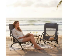 Relaxdays Sulankstomos paplūdimio kėdės, sulankstomas rinkinys, 2 vnt.