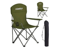 Relaxdays Sulankstomos stovyklavimo kėdės, 2 vnt. rinkinys