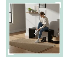 Relaxdays Minimalistinis bambukinis suoliukas