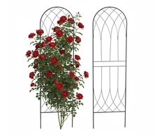 Relaxdays Trellis 140x38x1 cm Juodas plienas