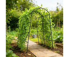 Relaxdays Trellis Arch 230x140x198 cm Juoda Žalia Metalas
