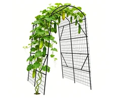 Relaxdays Trellis Arch 230x140x198 cm Juoda Žalia Metalas