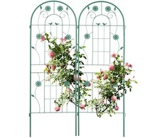 Relaxdays Trellis komplektas, 150x103x2 cm, žalia