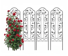 Relaxdays Trellis Plienas Juoda