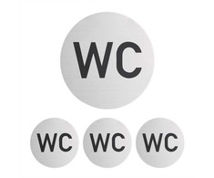 Kodustaar 4 lipnių WC ženklų rinkinys