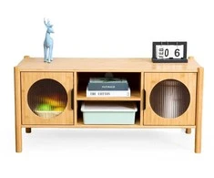 TV staliukas Relaxdays TV spintelė, 48x103x40 cm, natūrali
