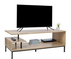 Relaxdays TV staliukas, 140x40x45 cm, juodas