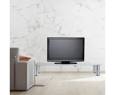 Relaxdays TV staliukas, 17x100x35 cm, stiklas