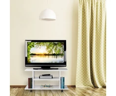 Relaxdays TV staliukas, 40x80x40 cm, balta