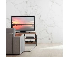 Relaxdays TV staliukas, 43x90x35 cm, rudas, juodas