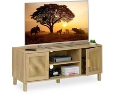 Relaxdays TV staliukas, 48x115x40 cm, natūralus