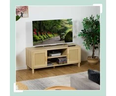 Relaxdays TV staliukas, 48x115x40 cm, natūralus
