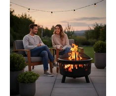 Relaxdays Ugnies dubuo su liepsnų motyvu