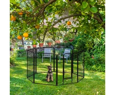Relaxdays Vados gardas, 120x76,5x235 cm, juodas
