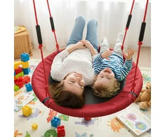 Relaxdays Vaikiškos lizdo formos sūpynės su putplasčio rankenomis