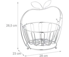 Relaxdays Vaisių krepšelis "Apple"